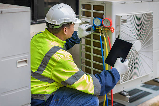 Professional Ductwork Repair technician working in Moodus, CT